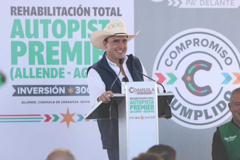 Entrega Manolo la rehabilitación total de la Autopista Premier