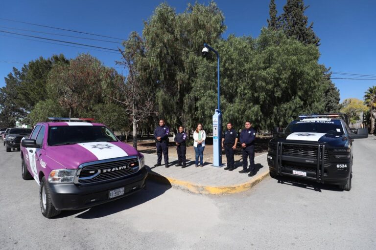 Arteaga inaugura 4 estaciones de pánico y ampliación del sistema de videovigilancia del C2