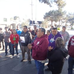 Con plantón, protestan trabajadores del ITS por demora en pago de sueldos2