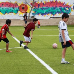 Disfrutan saltillenses de la recién rehabilitada cancha de la Espinoza Mireles5