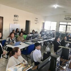 Educación y tecnología; Rotarios de Ramos Arizpe reactivan centro de cómputo