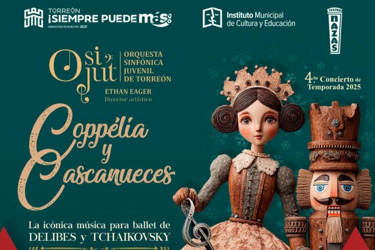 Orquesta sinfónica juvenil de Torreón presenta concierto de temporada con música de Coppélia y El Cascanueces