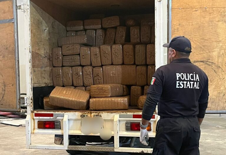 Asegura policía estatal 676 kg de marihuana