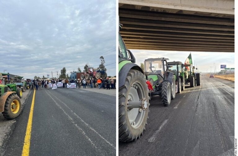 Bloquean productores agrícolas accesos a Zacatecas