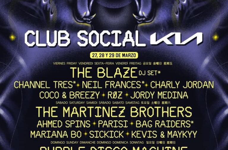 El festival Tecate Pa’l Norte presenta su escenario “Club Social KIA” con The Blaze, Purple Disco Machine y más