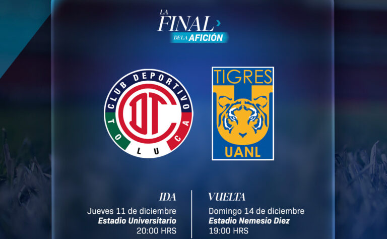 La Liga MX da a conocer los días y horarios para la final Tigres vs Toluca