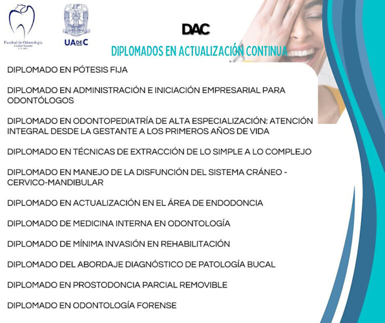 Ofrece Facultad de Odontología de la UA de C Diplomados de Actualización Continua 2026