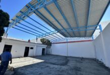 Palapa rotaria en Ramos Arizpe registra 70% de avance; beneficiará a familias de escasos recursos