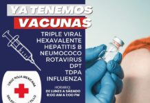 Cruz Roja Saltillo mantiene disponibilidad de vacunas para la población
