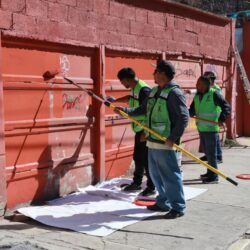 Elimina Gobierno de Saltillo pintas y grafiti en el Centro Histórico