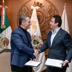 Estrechan Javier Díaz y Adrián de la Garza alianza para el turismo y desarrollo económico