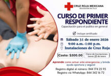 Invita Cruz Roja Saltillo a su curso de Primer Respondiente este 31 de enero