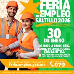 Invitan a ramosarizpenses a Feria del Empleo con más de 2 mil vacantes en Saltillo1