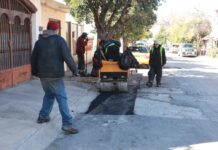 Lleva Javier Díaz rehabilitación de vialidades a colonia El Rodeo