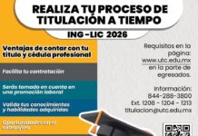 Promueve UTC la titulación como paso clave para el crecimiento académico y laboral