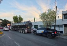 Asegura Policía Estatal de Coahuila auto tanque con hidrocarburo ilícito