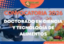 Cursa en la UA de C el Doctorado en Ciencia y Tecnología de Alimentos