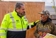 Encabeza Tomás Gutiérrez acciones de apoyo invernal; acude a Cañada Ancha