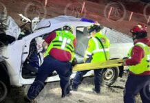 Fatal accidente en la carretera a Monclova deja un muerto y un lesionado grave en Ramos Arizpe