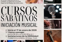 Inscríbete a los Cursos Sabatinos de Iniciación Musical que ofrece la Escuela Superior de Música de la UA de C