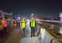 Supervisa Javier Díaz trabajos de alineación de muros de contención