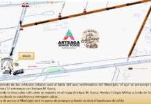 Agenda y recorrido de evento auto antiguo, en Arteaga