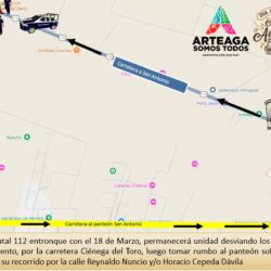 Agenda y recorrido de evento auto antiguo, en Arteaga1