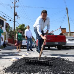 Avanzan 17 cuadrillas en rehabilitación de pavimento en Saltillo
