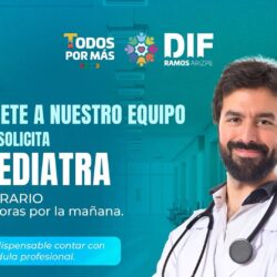 Buscan pediatra y médico general para fortalecer atención en el DIF