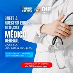 Buscan pediatra y médico general para fortalecer atención en el DIF1