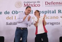 Concreta gobernador gestión con la presidenta para nuevo hospital en Saltillo