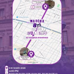 Convocan a marcha feminista del 8M en Saltillo1