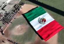 Disfruta Saltillo de despliegue de Bandera Monumental y exhibición de escoltas