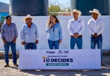 Entrega Ramos Arizpe obra hidráulica en ejido La Tortuga