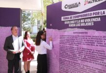 Firman en Saltillo compromiso por la igualdad y la no violencia hacia las mujeres