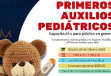 Impartirá Cruz Roja Saltillo curso de primeros auxilios pediátricos este 28 de febrero