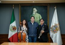 Javier recibe a saltillenses electos para la Orquesta Sinfónica Nacional Juvenil