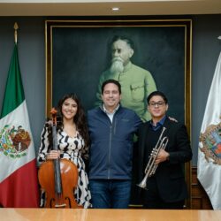 Javier recibe a saltillenses electos para la Orquesta Sinfónica Nacional Juvenil2