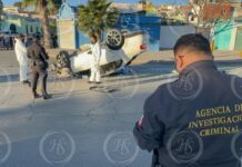 Muere tras volcar en el bulevar Felipe J. Mery en Saltillo