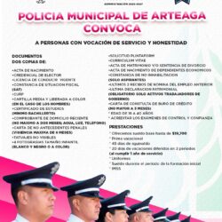 Permanece abierta en febrero la convocatoria para integrarse a la Policía Municipal de Arteaga1
