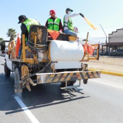 Rehabilita Javier Díaz pavimento en vialidades de Lomas Verdes4
