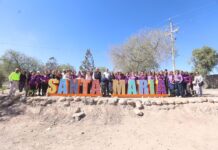 Santa María y la fuerza de lo colectivo: comunidad, autoridades y sociedad civil develan letrero que dignifica el patrimonio histórico de Ramos Arizpe