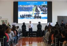 Se unen Comisaría y Ejército en visita a estudiantes