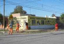 Servicios Públicos realiza jornada de limpieza en el cuarto cuadro de Torreón