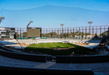 Inicia la colocación de césped sintético en el Estadio Francisco I. Madero