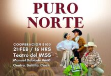 Invita UA de C a la presentación “PURO NORTE” de su Grupo de Ballet Folclórico