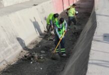 Municipio realiza limpieza profunda en canal pluvial de la colonia San Ramón Ampliación