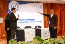 Rinde protesta Juan Manuel Morales Santoyo como primer director del ILE de la UA de C