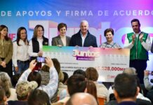 Román Cepeda firma convenio y entrega apoyos económicos a 55 OSC´S: Juntos Podemos Más