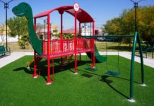 Avanza rehabilitación de la Plaza Villamagna en Ramos Arizpe